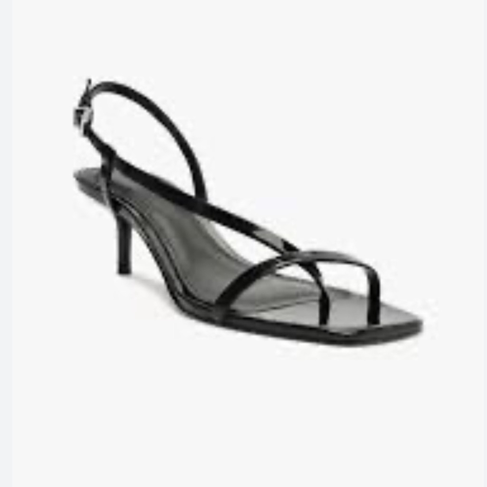 SCHUTZ Black Chic Heels Heloise Sandal size 9.5